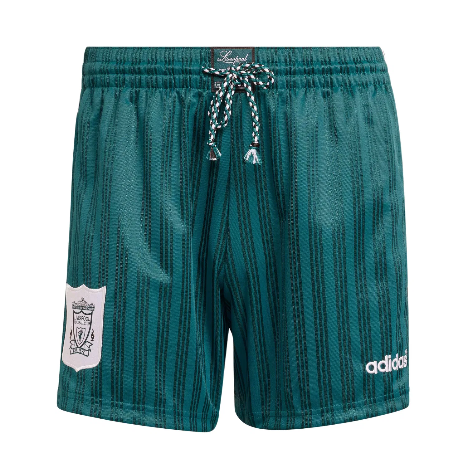 Шорты футбольные Liverpool FC AWAY мужские Adidas, Wealth Green