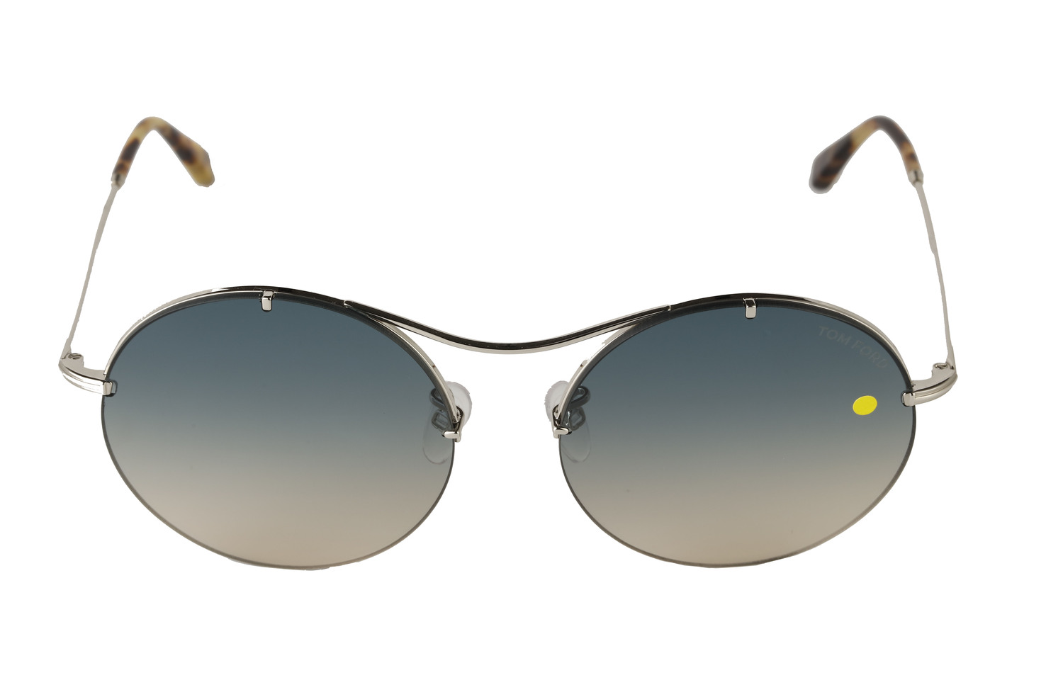 TOM FORD Металлические круглые солнцезащитные очки унисекс, Gold — фото 2