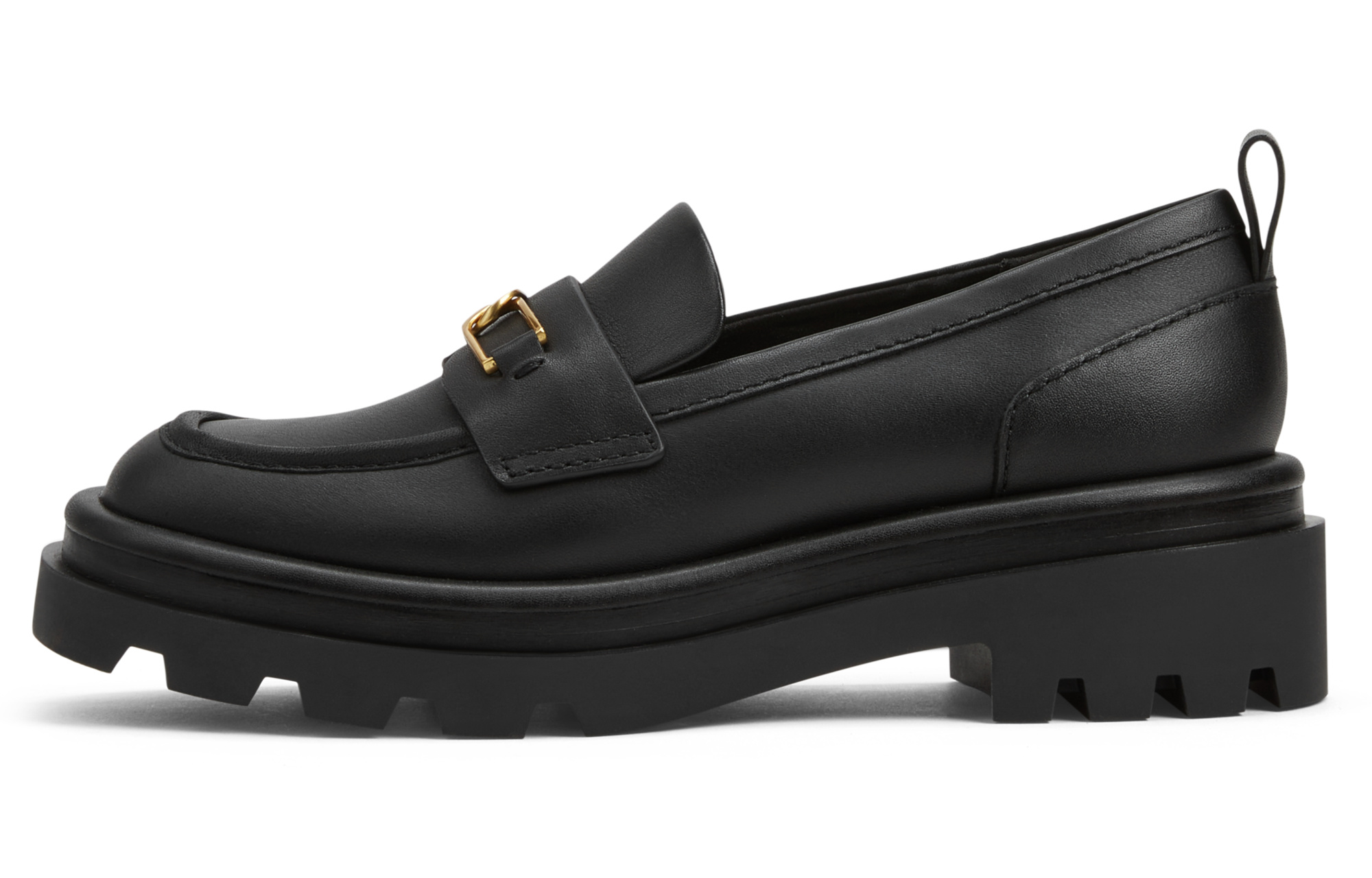 Лоферы на платформе 4,5 см женские CHARLES&KEITH, тёмно-коричневый — фото 2