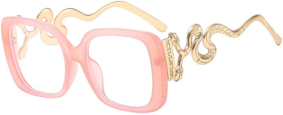 

Женские солнцезащитные очки 2027 года, модные, с змеиным принтом, для активного отдыха, стильные, с защитой от УФ-излучения UV400, для вечеринок, размер C5, один размер MTZJH, One Color