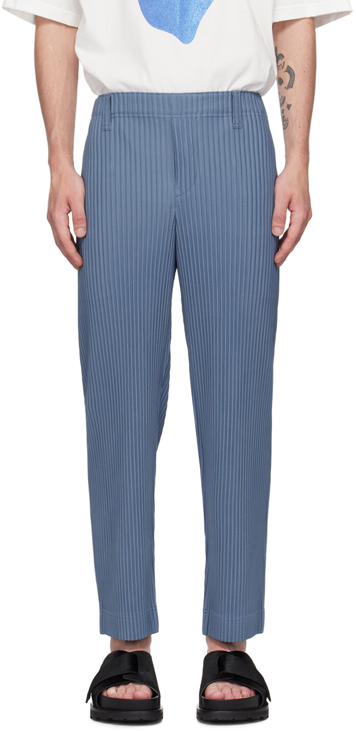 

Синие брюки Tailored Pleats 1 HOMME PLISSe ISSEY MIYAKE