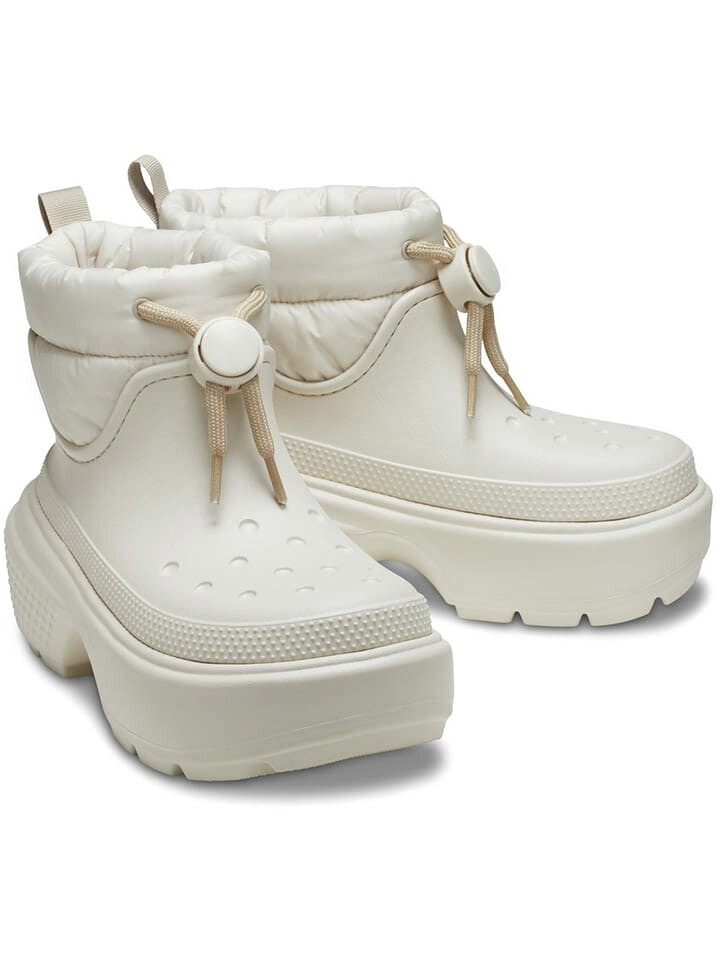 Сапоги Crocs Winterboots Stomp Puff, кремовый
