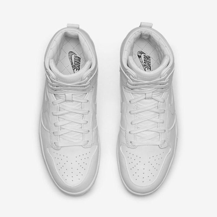 Кроссовки NikeLab Dunk Lux High, White — фото 4