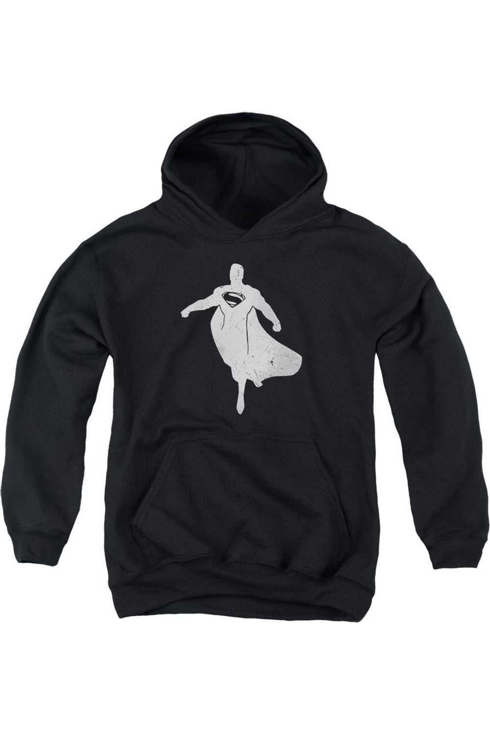 

Батмен против Супермена: худи с силуэтом Супермена для подростков Gildan, черный