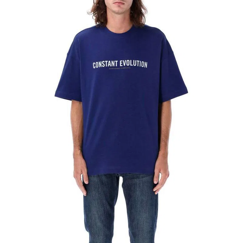 Футболка с принтом Slogan EMPORIO ARMANI, Dark Blue