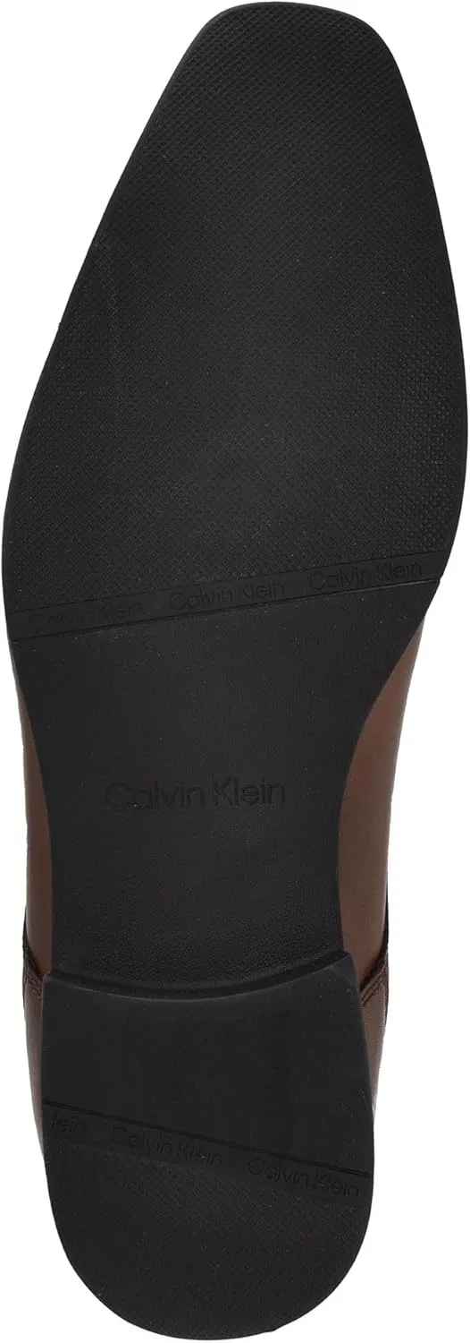 Кожаные оксфордские туфли Calvin Klein Bram Diamond, Dark Brown Leather 201 — фото 4
