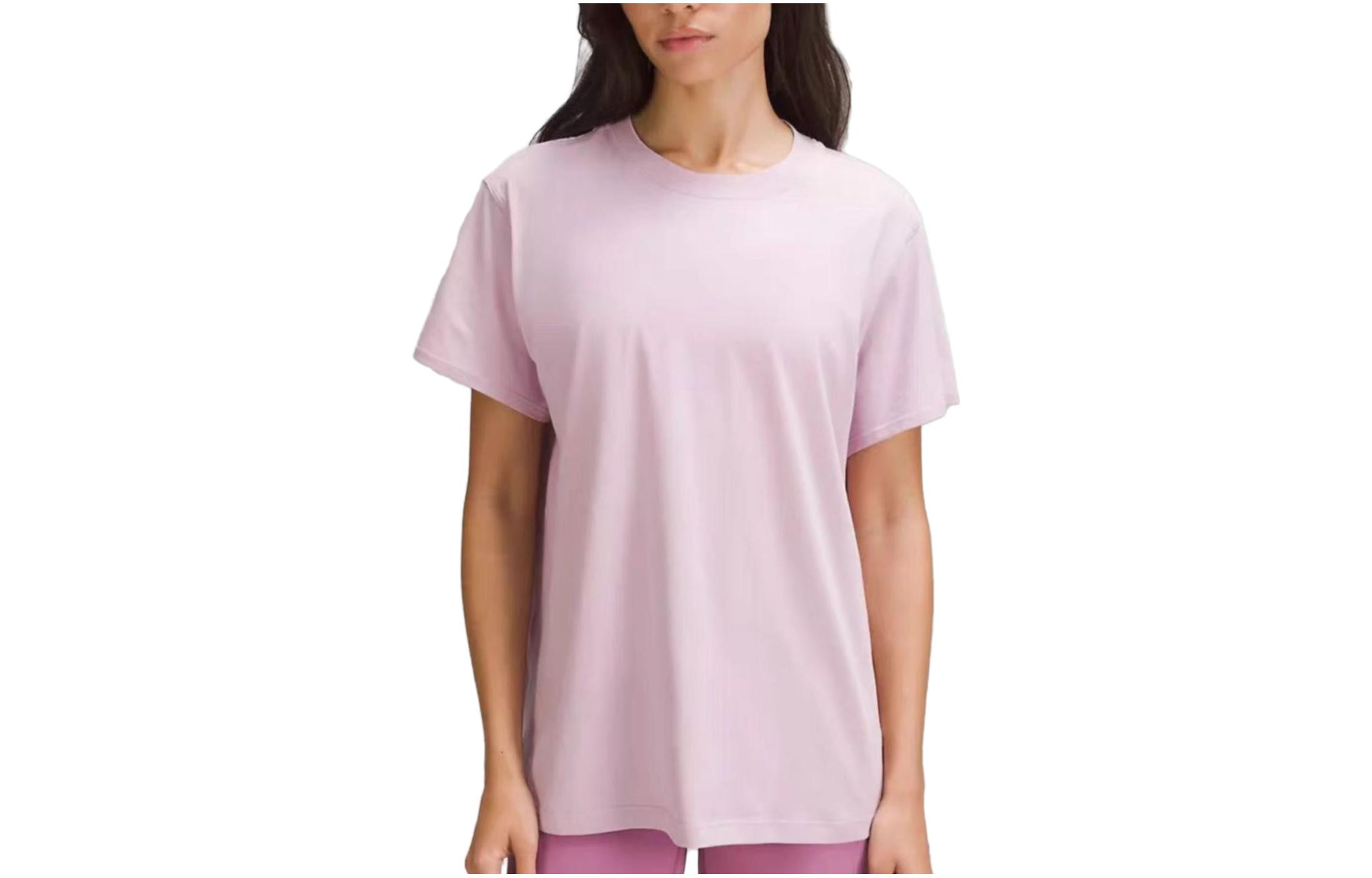 

Футболка All Yours SS22 с рукавом дроп-шолдер женская Lululemon, розовый