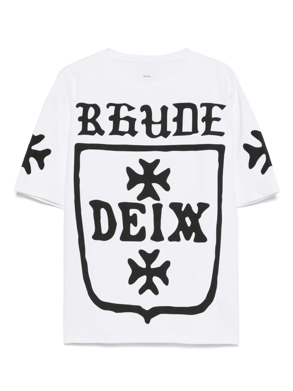 

Футболка с принтом RHUDE, белый