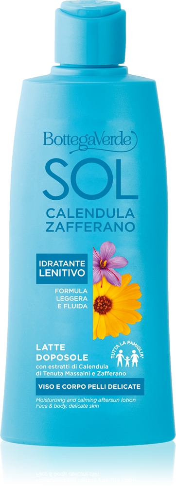 

Sol calendula & zafferano лосьон после загара для тела и лица Bottega Verde, 200 мл