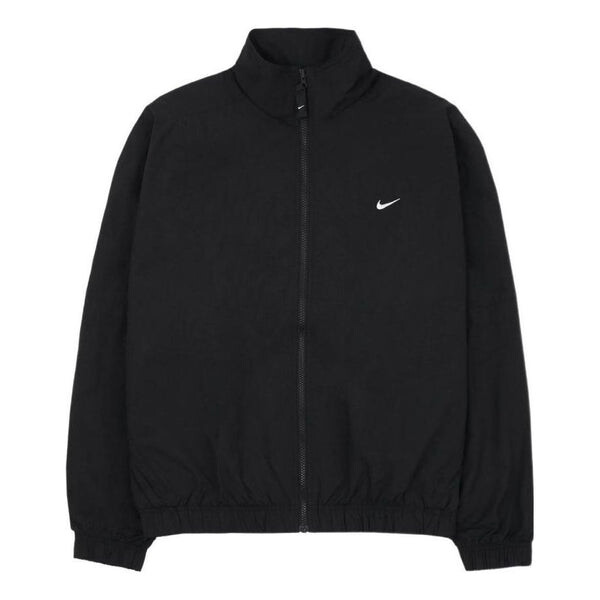 

Куртка Nike Solo Swoosh Woven Track Jacket 'Black', черный