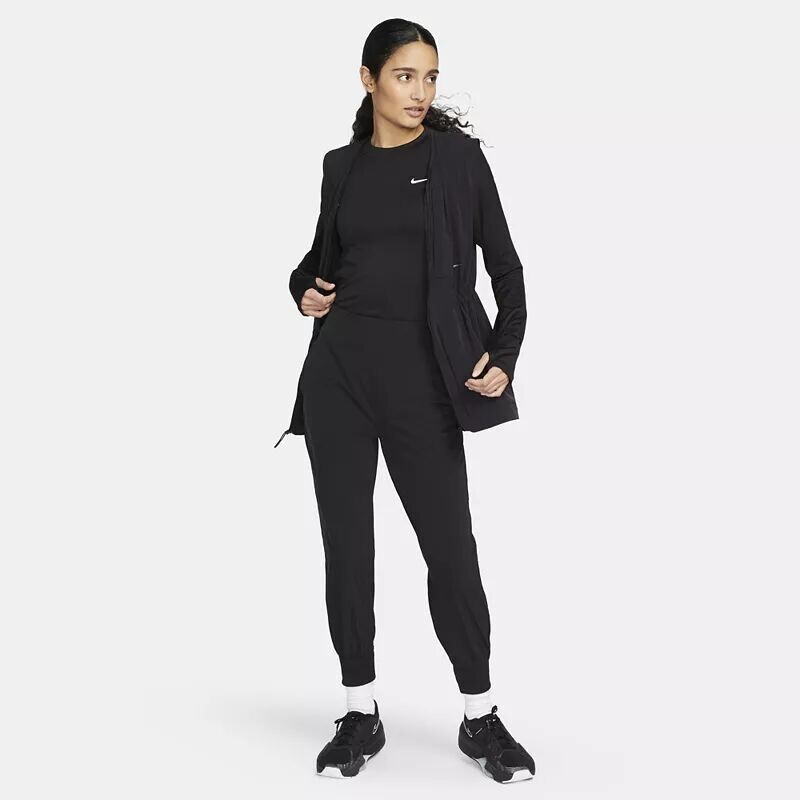 Женские джоггеры Nike Dri-FIT Bliss со средней посадкой, размер 7/8, черный — фото 2