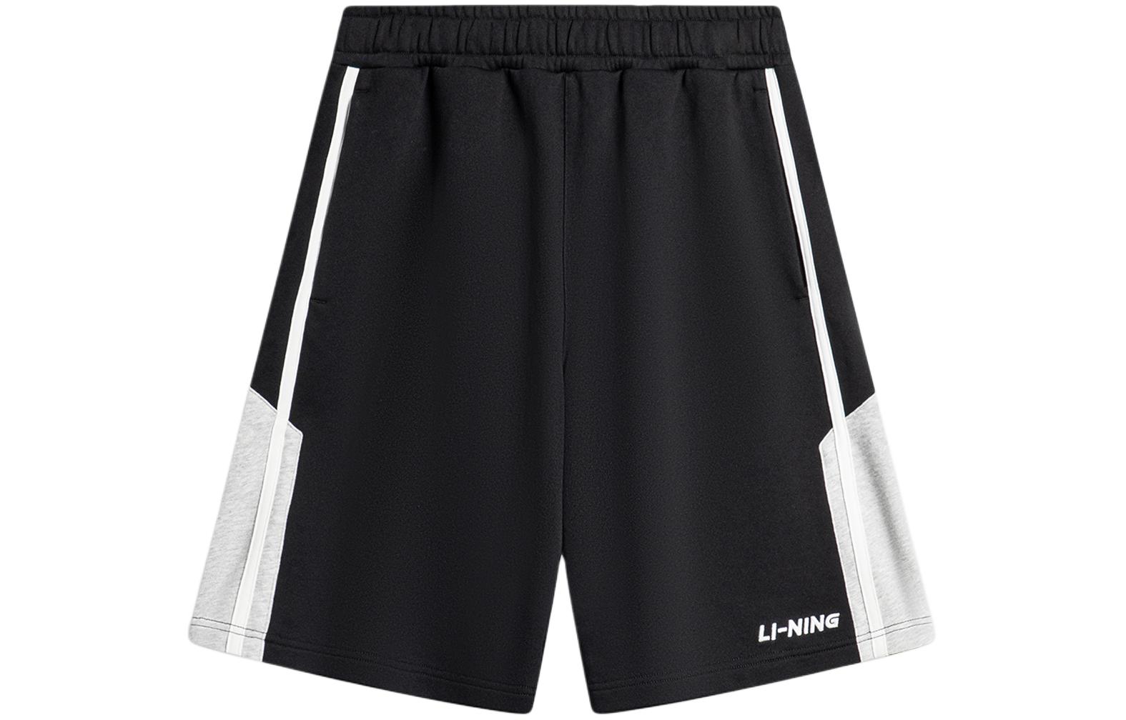 

LINING Спортивная мода коллекция повседневные шорты men's black