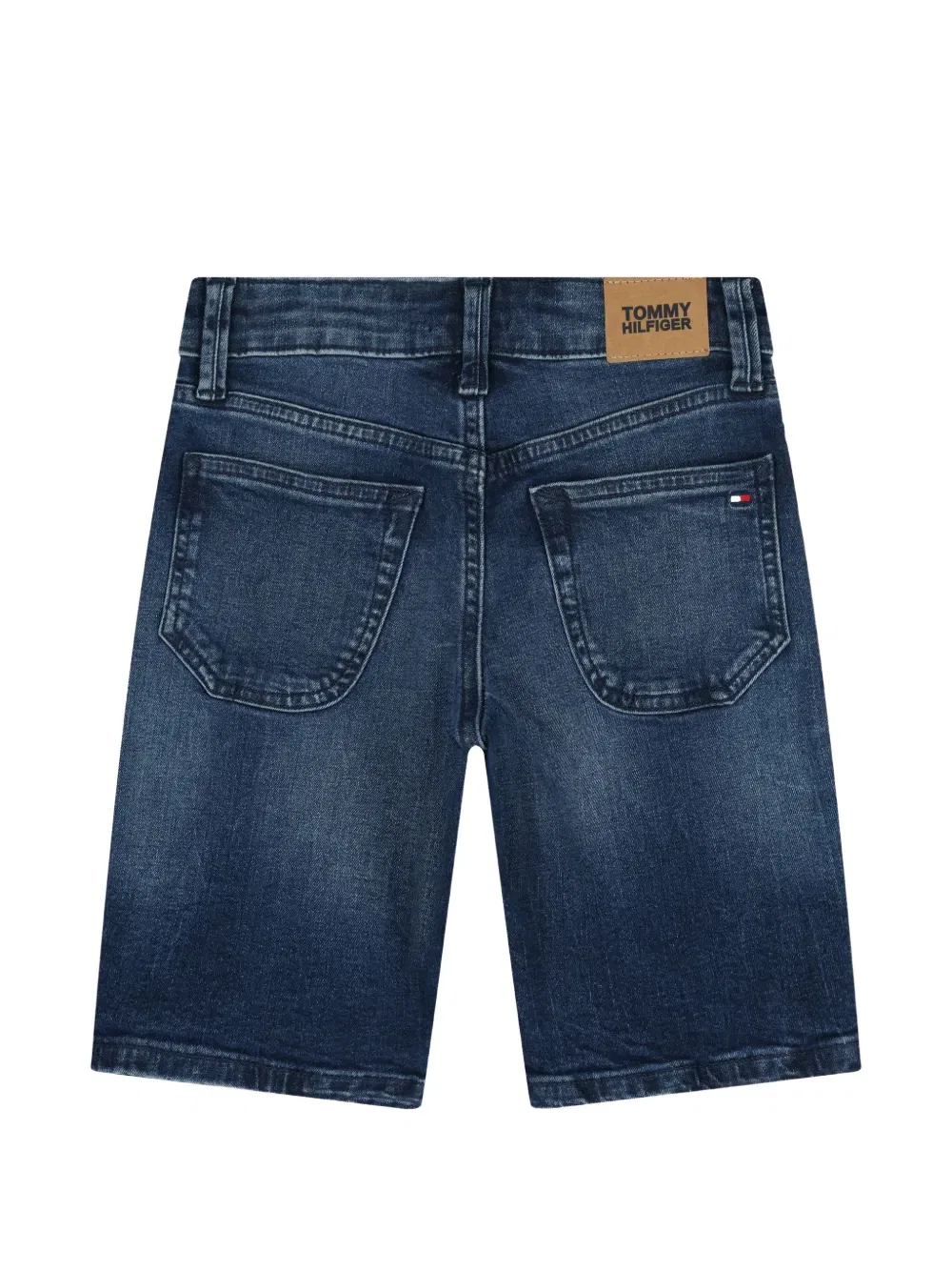 Джинсовые шорты с застежкой на пуговицы Tommy Hilfiger Junior, синий — фото 2
