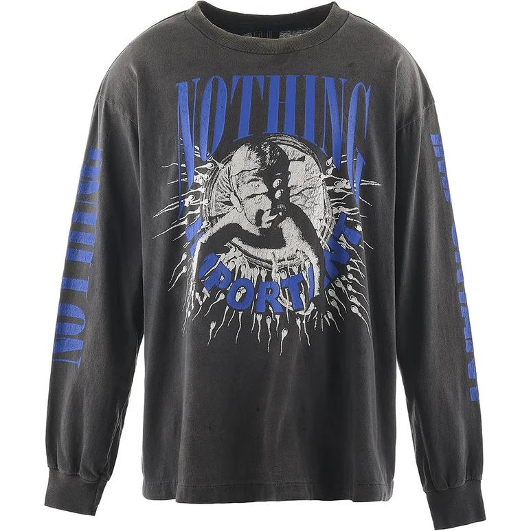 

Косукэ Кавамура Nothing Important футболка с длинными рукавами SAINT Mxxxxxx, черный