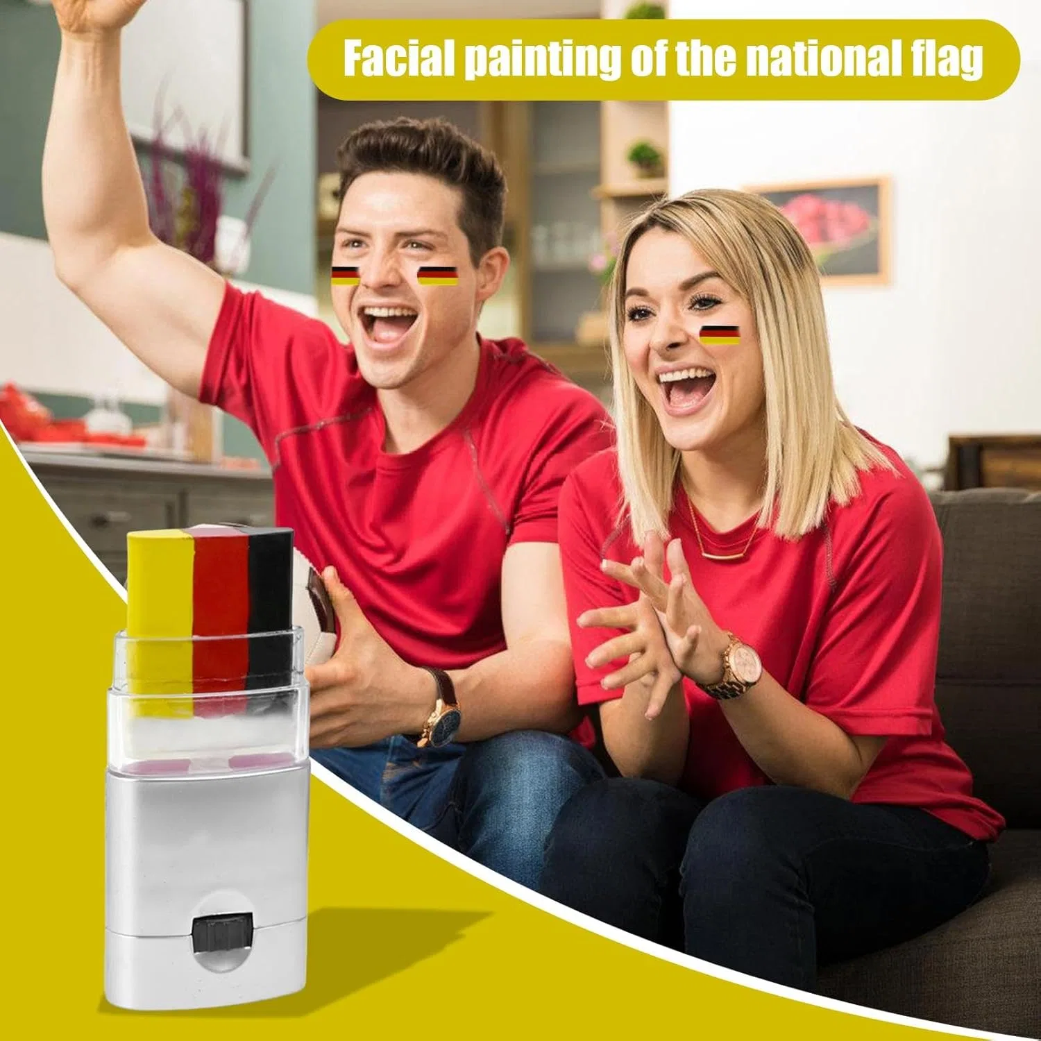 Крем для лица Rainbow Face Paint Stick, 3 цвета, multicolor, 2.95x1.57x0.71 дюйма — фото 3