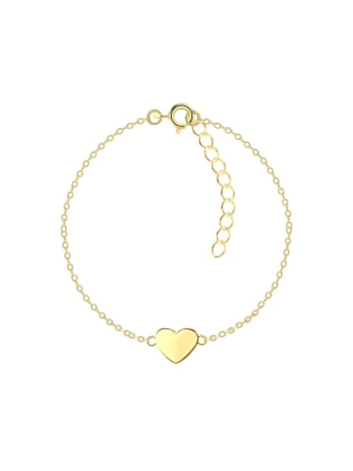 

Alexander York Браслет в форме сердца из золота, изготовленный из серебра 925 пробы с золотым покрытием