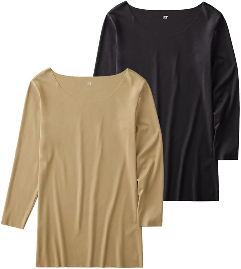 

Футболка GUNZE YG in.T с длинным рукавом, черный/бежевый