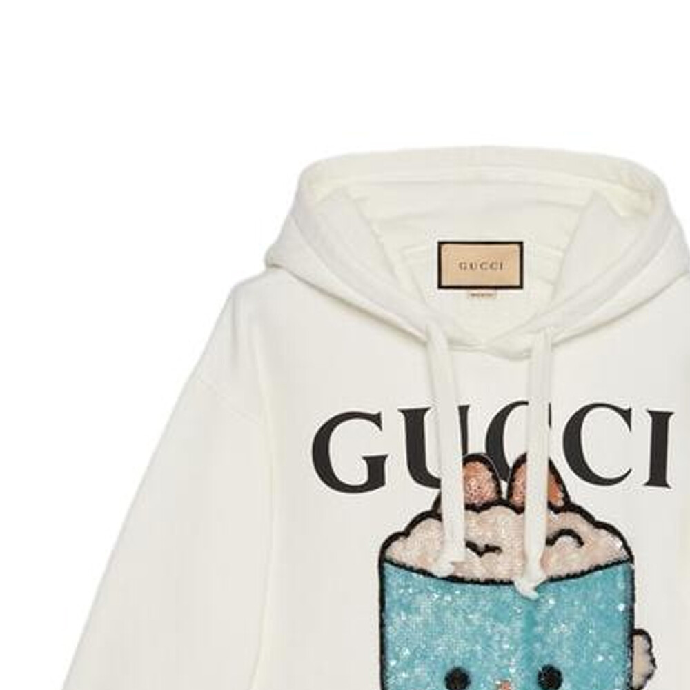 Толстовка Gucci Классическая, Премиальный бренд, Белый — фото 2