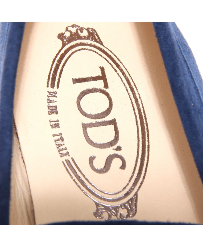 Стильные лоферы, изготовленные в Италии. Tod'S, синий — фото 4
