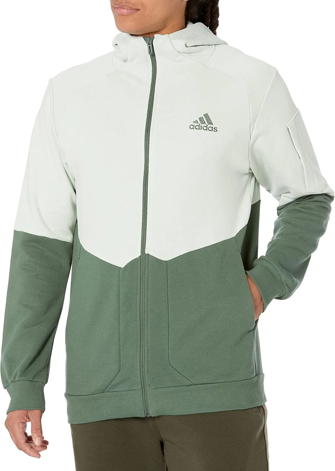 Мужская толстовка adidas Essentials4Gameday на молнии — фото 2