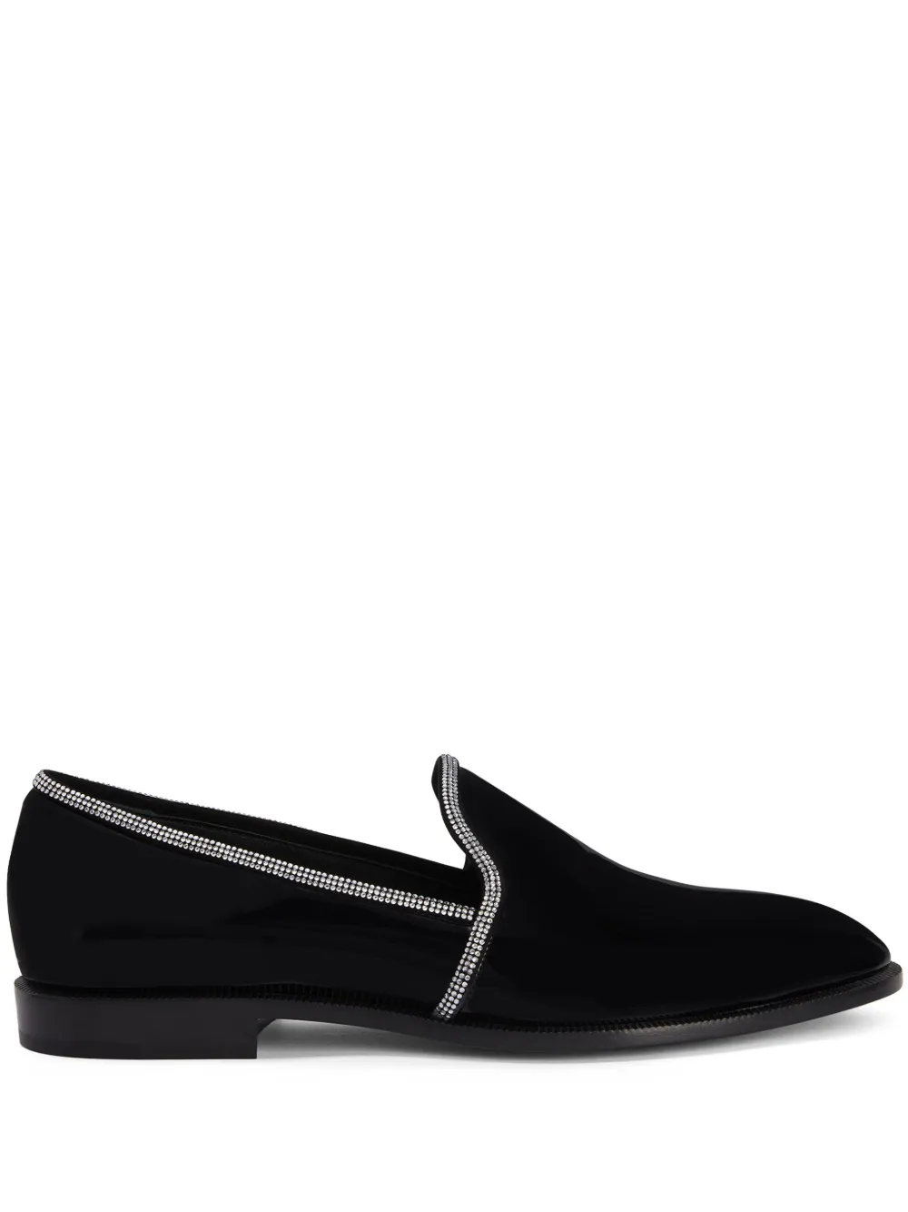 

Лоферы Ariees с кристаллами Giuseppe Zanotti, черный
