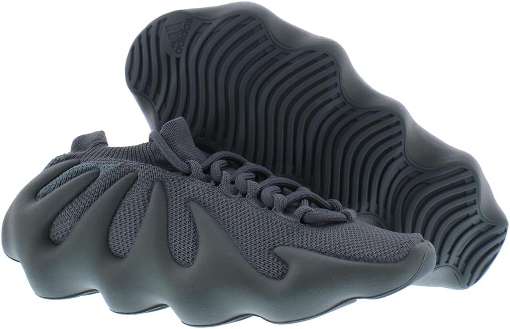 Мужские кроссовки adidas Yeezy 450 на шнуровке, серый — фото 4