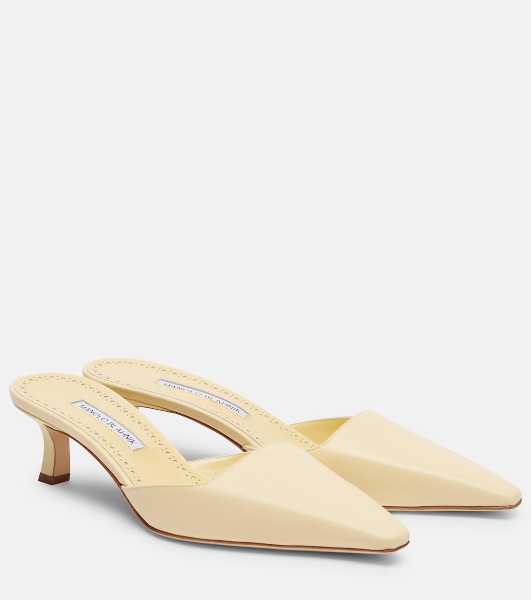 Кожаные мюли Moiramu Manolo Blahnik, 7406 Lyel