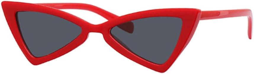 

Солнцезащитные очки «кошачий глаз» в стиле ретро, ​​женские и мужские, с прозрачными линзами, неправильной формы, маленькие женские солнцезащитные очки VFDHN, Red Gray