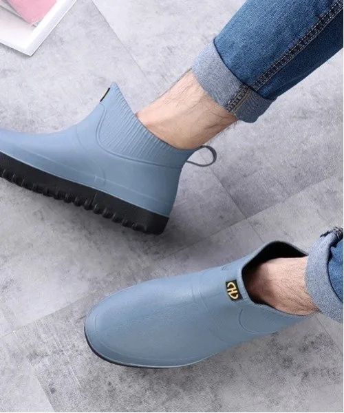 Мужские/(M) нескользящие дождевые туфли aimoha Aimoha Mens, blue — фото 4