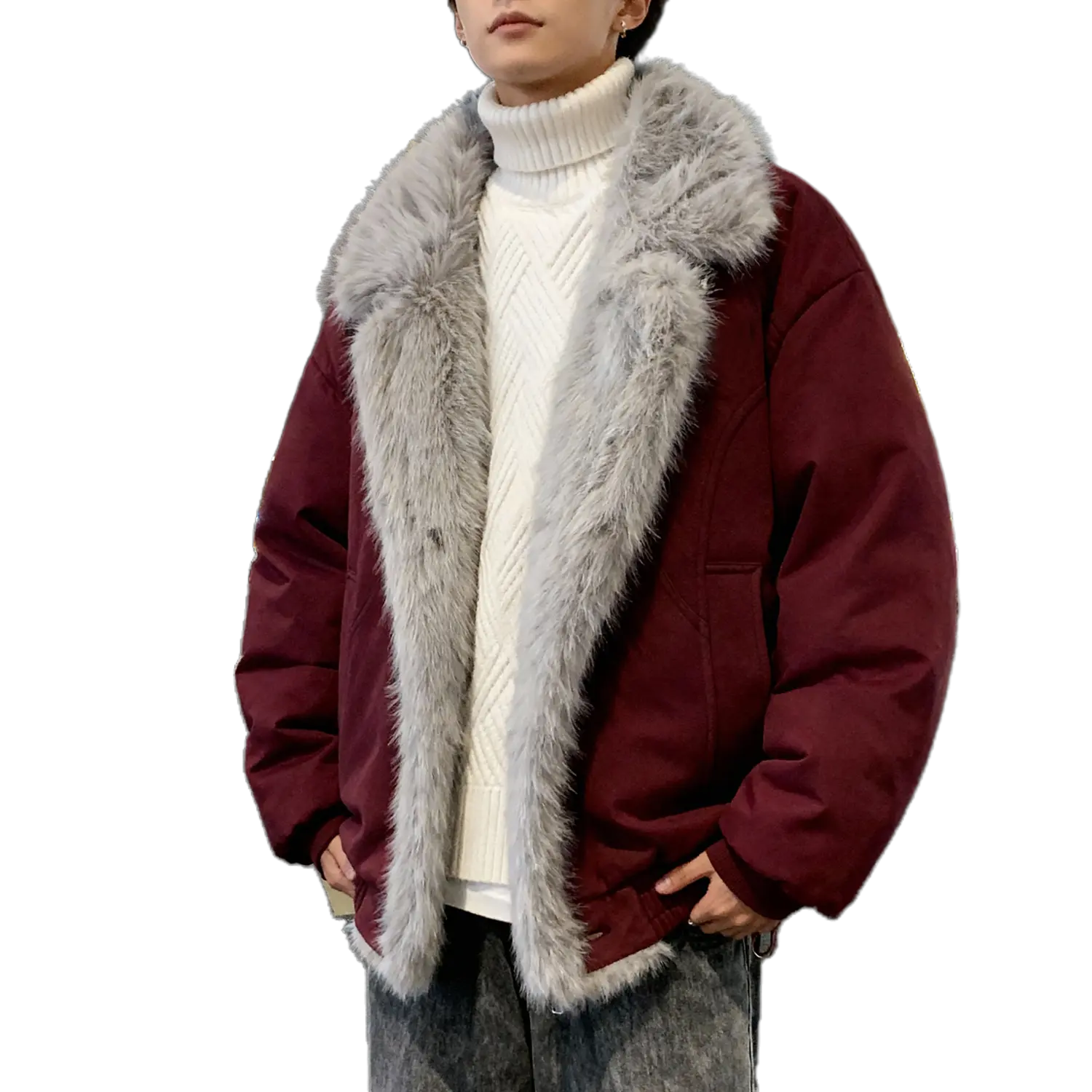 

Пуховик Unisex X1617, красный satay hawk puffer jacket