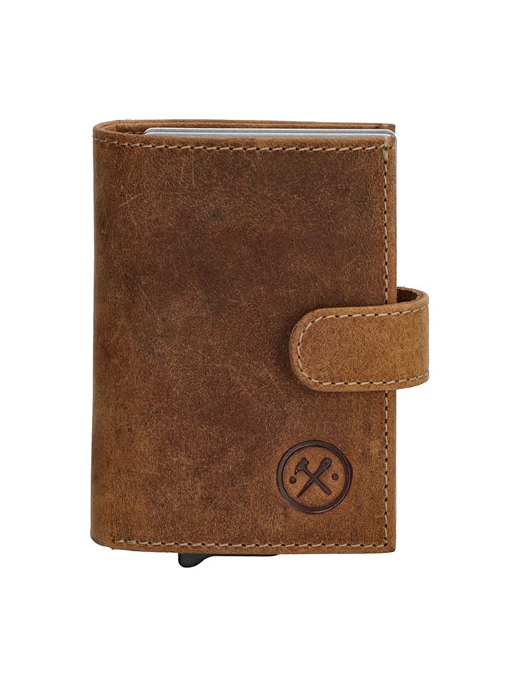 

Кошелек HIDE & STITCHES, цвет hellbraun - (b)8 x (h)10 x (t)2 cm