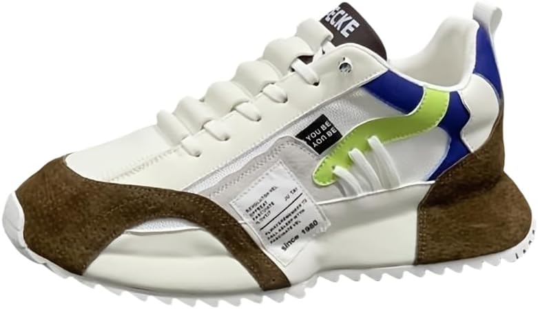 

Удобные модные платформенные кроссовки для прогулок на улице, бега и кемпинга, для всех сезонов, мужские с шнуровкой Hoalox, белый