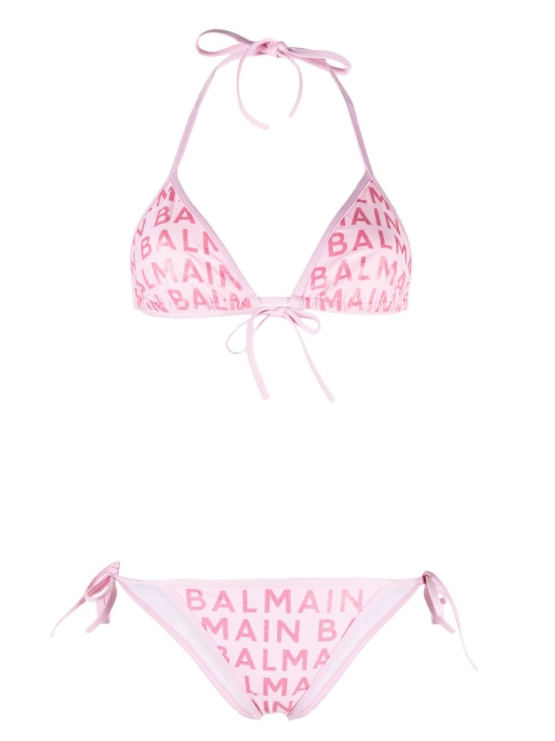 

Бикини с логотипом Balmain, розовый