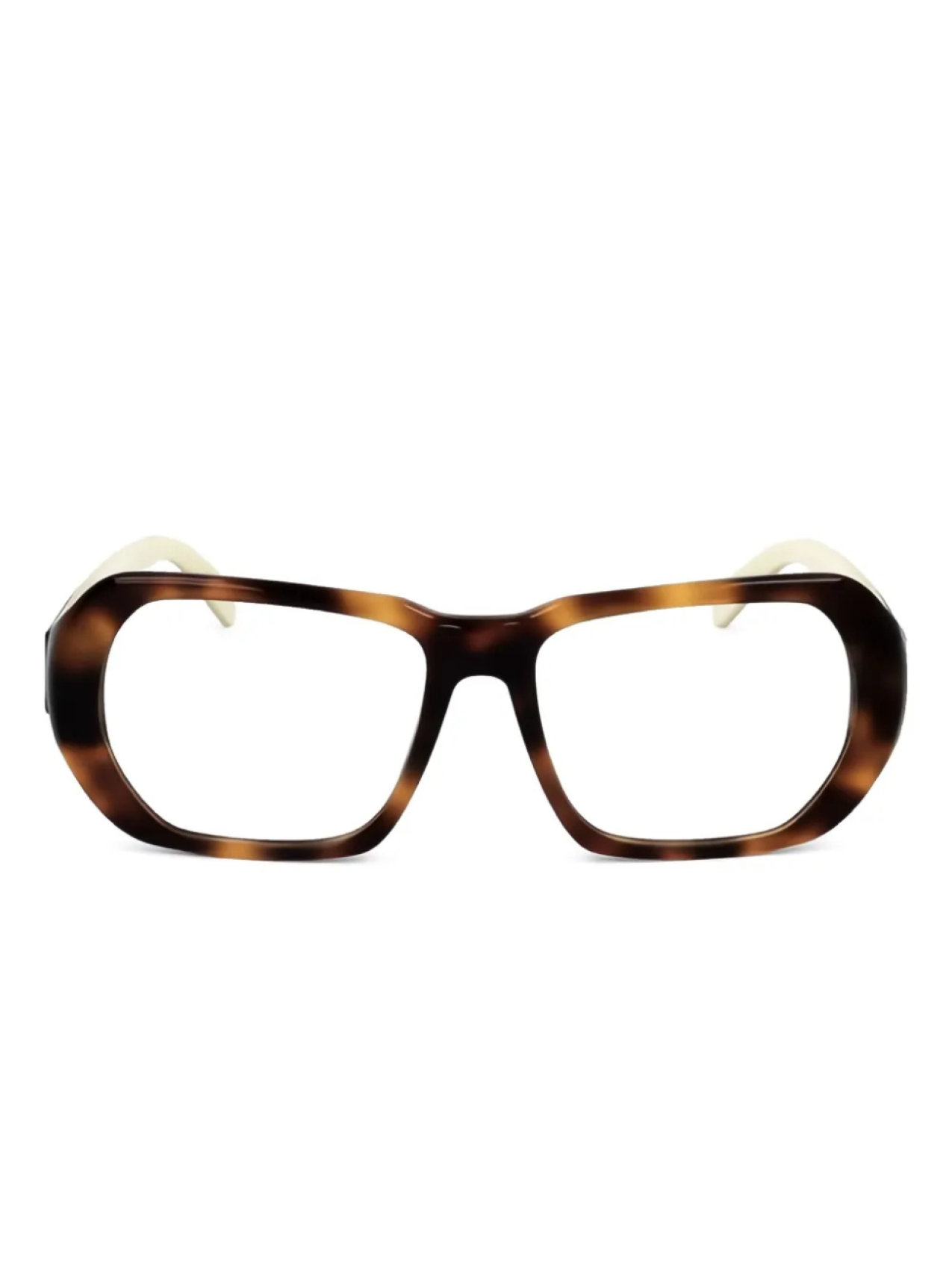 

Очки в большой оправе Moncler Eyewear, коричневый