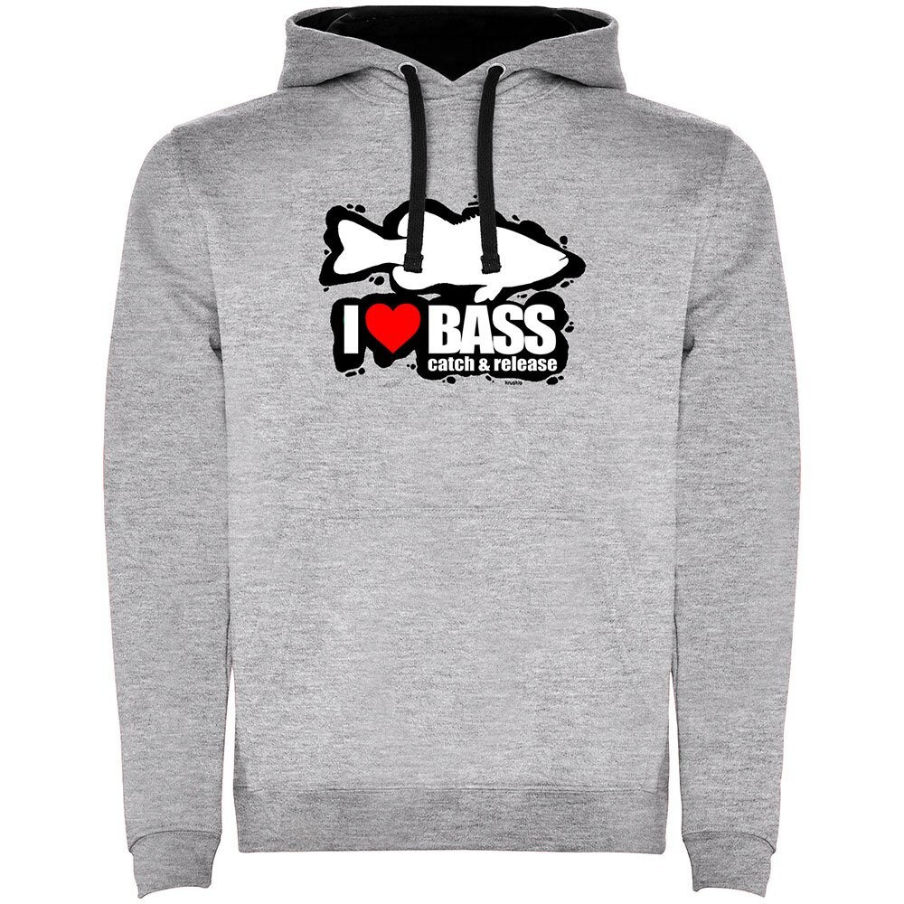 

Худи Kruskis I Love Bass Two-Colour, серый