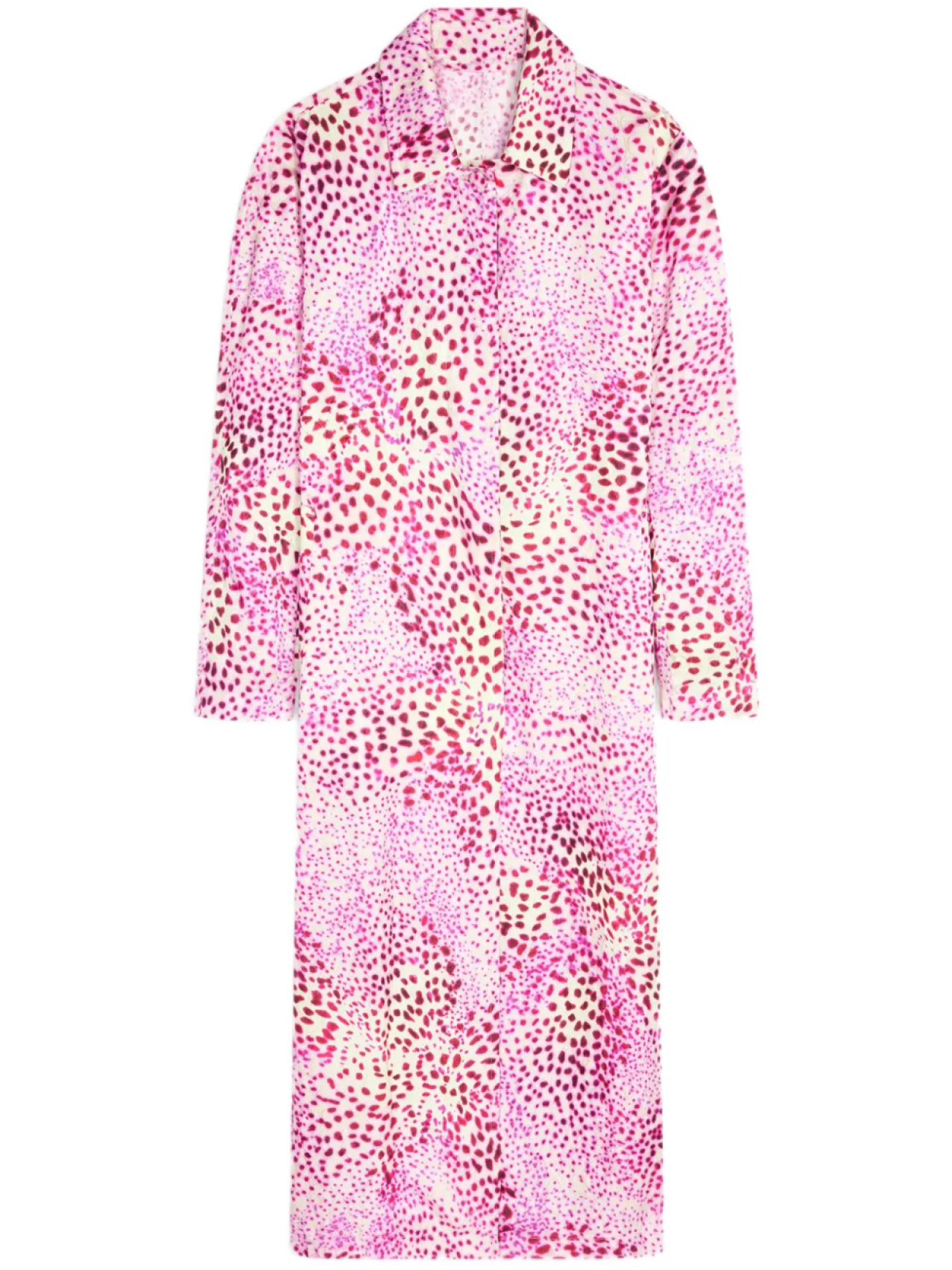 

DRIES VAN NOTEN пальто с жаккардовым узором, розовый