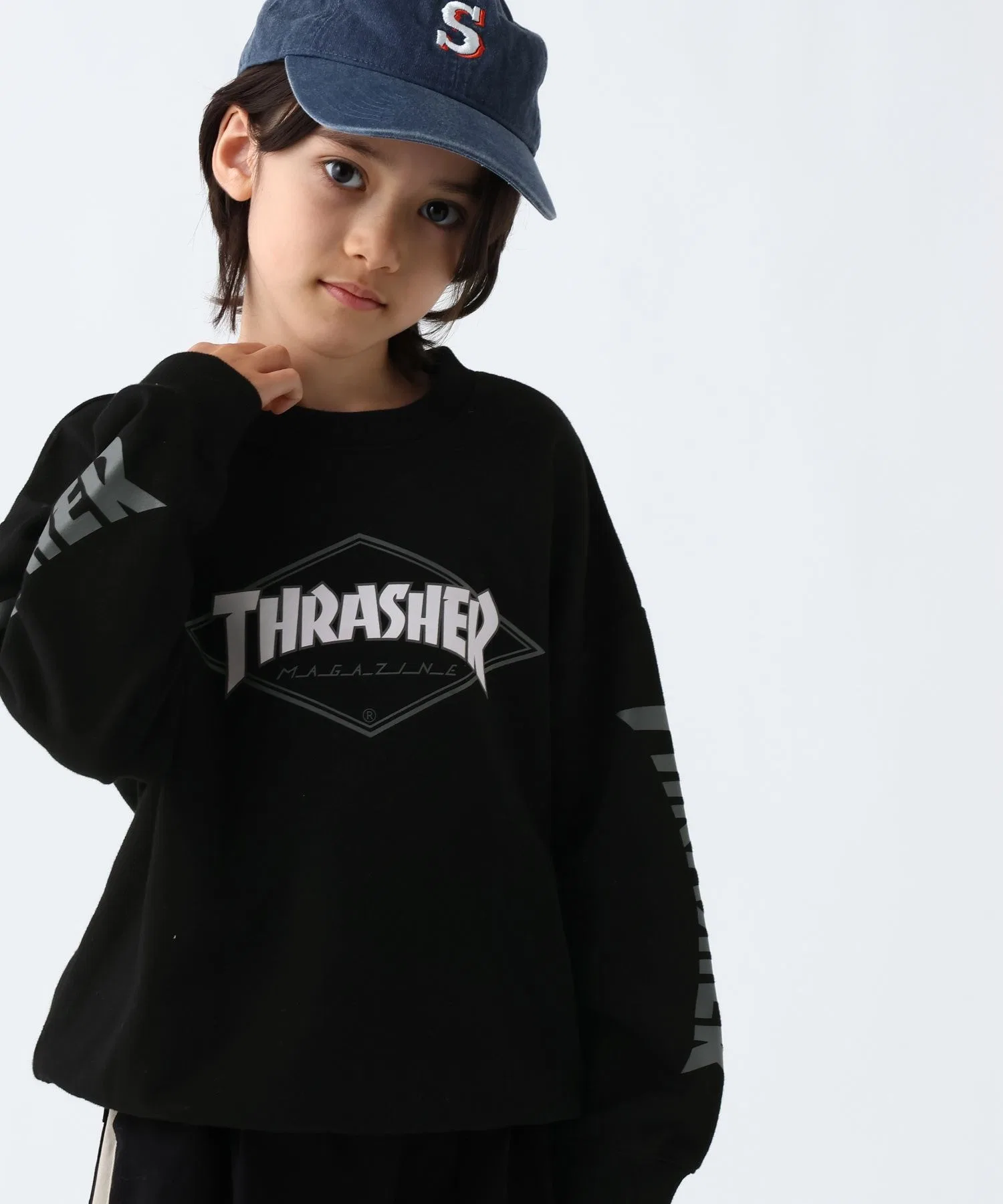 Эксклюзивная толстовка с логотипом 【THRASHER】 (детская)