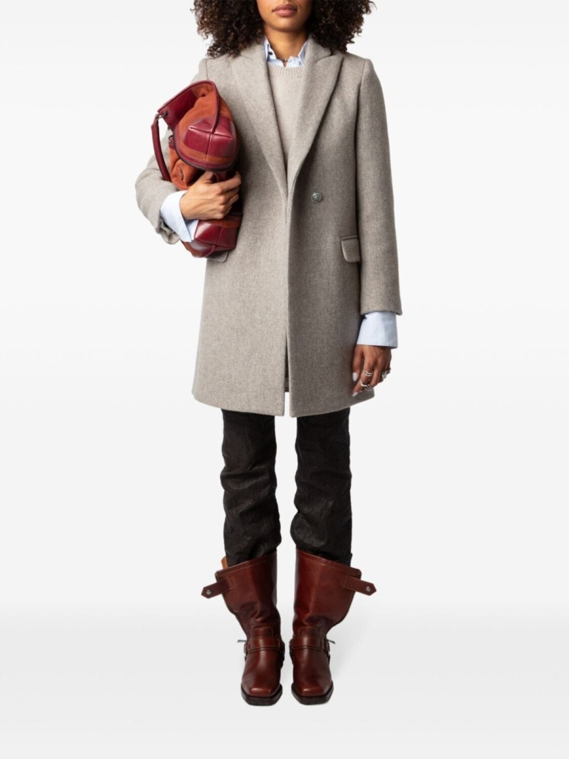 

Zadig&Voltaire пальто Marco, нейтральный цвет