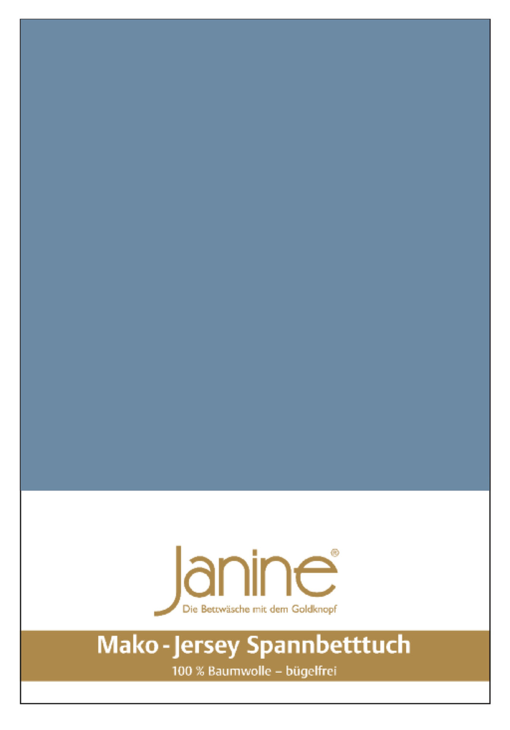 

Простыня Janine Mako Feinjersey, цвет denimblau