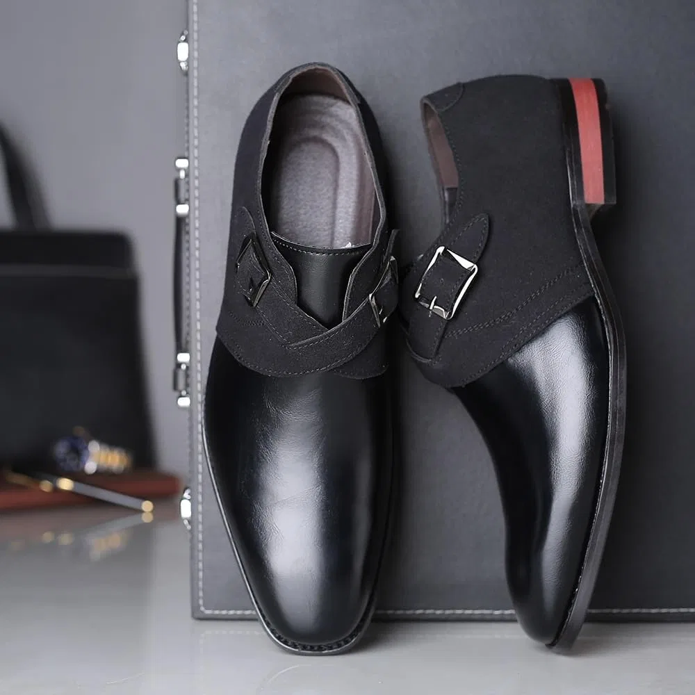 Лоферы кожаные мужские Oxfords Black UOPYNE — фото 2