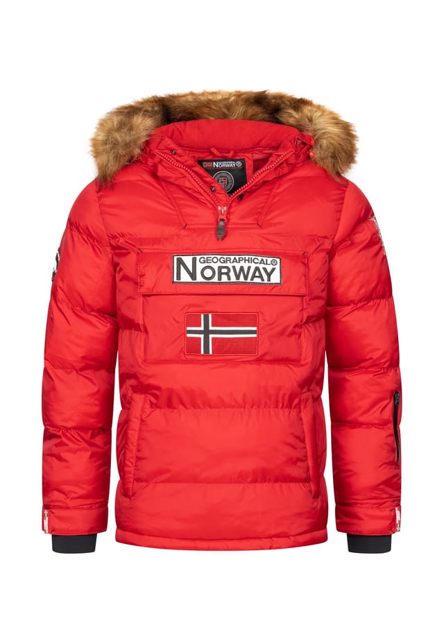 

Ветровка зимняя куртка Geographical Norway, красный