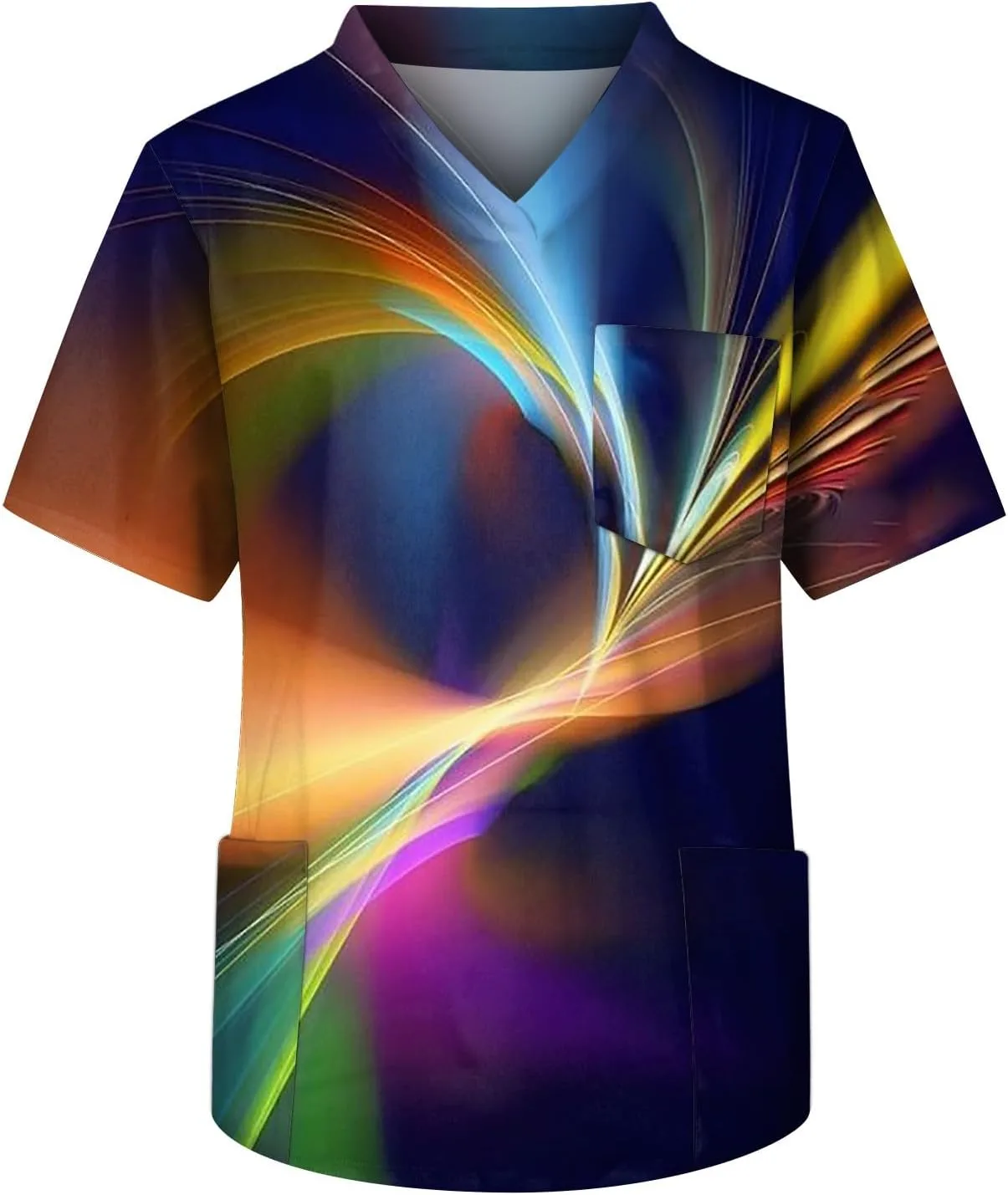 

Мужская летняя футболка с V-образным вырезом и карманом, S-5XL