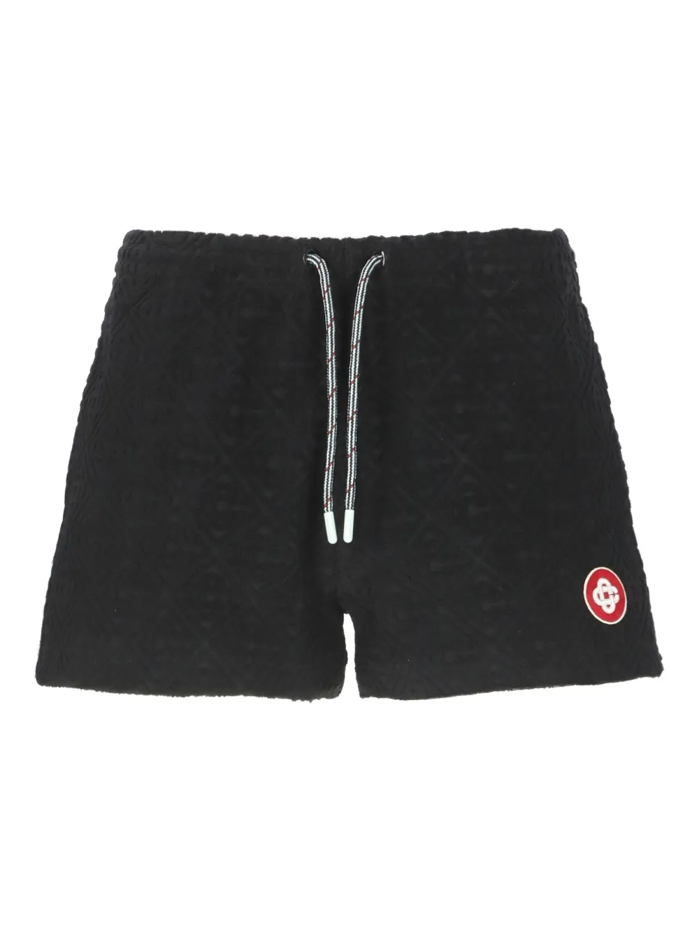 

Махровые шорты с монограммой CASABLANCA, черный