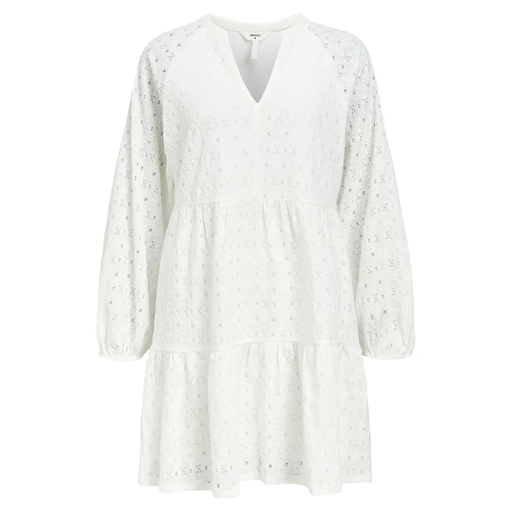 

Платье Object Laila Gia long sleeve midi, белый