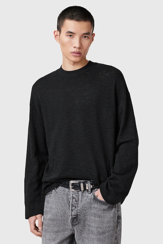 

Хлопковая водолазка FOSTER Allsaints, черный