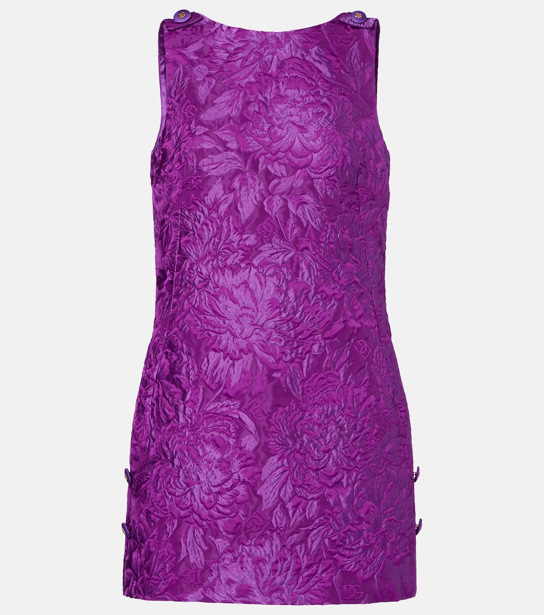 

Мини-платье из парчи с цветочным логотипом Dolce&Gabbana, Viola