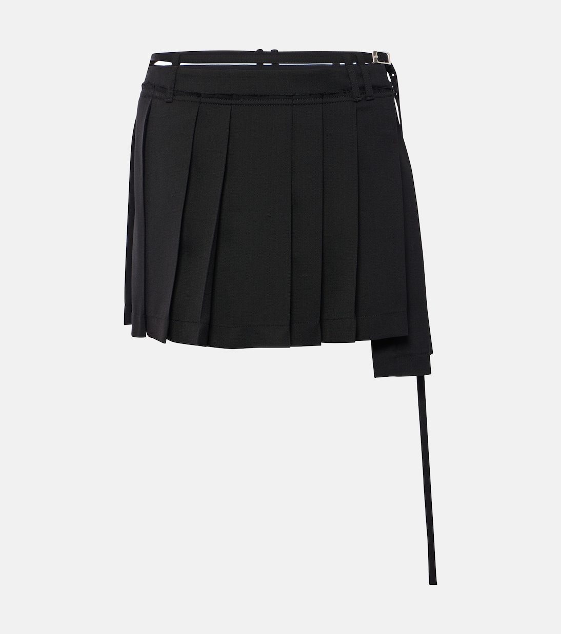 

Плиссированная мини-юбка Acne Studios, черный