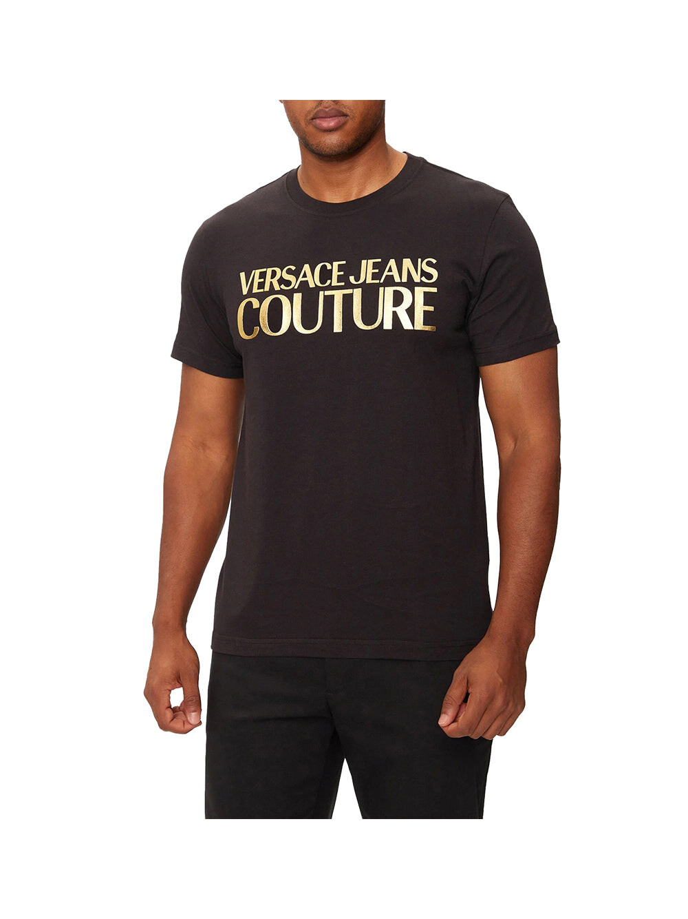 

Черная мужская футболка Versace Jeans
