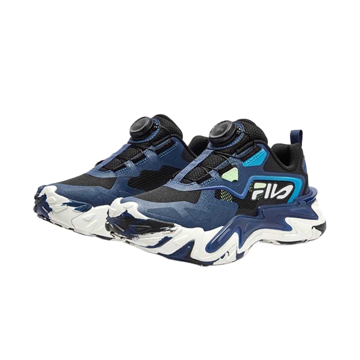 FILA KIDS Боа нескользящие, устойчивые к истиранию, термо низкие детские повседневные ботинки Badge Blue/Black Kids' — фото 2