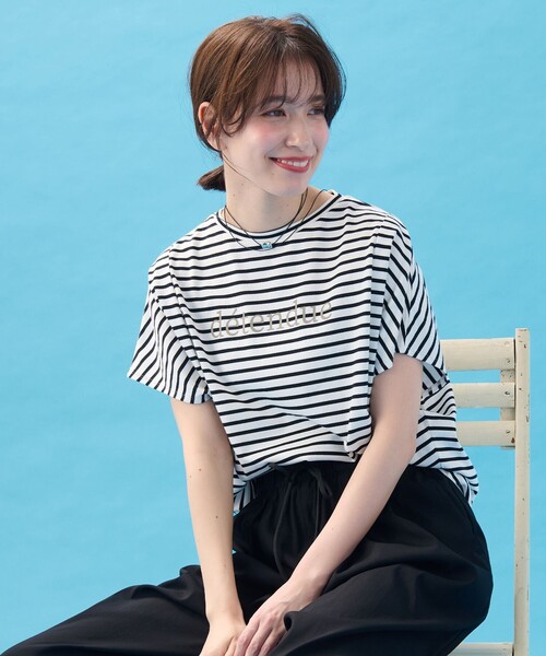 

Футболка с французским рукавом ANY, черный